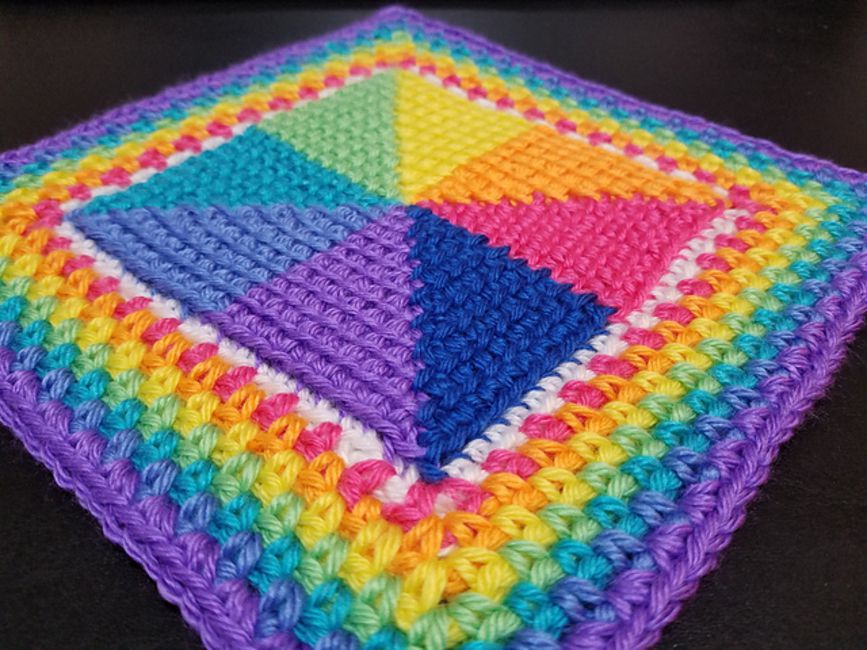 Crochet Square Rug