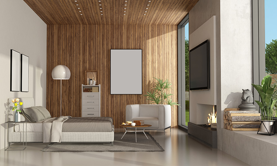 wooden panels for living room