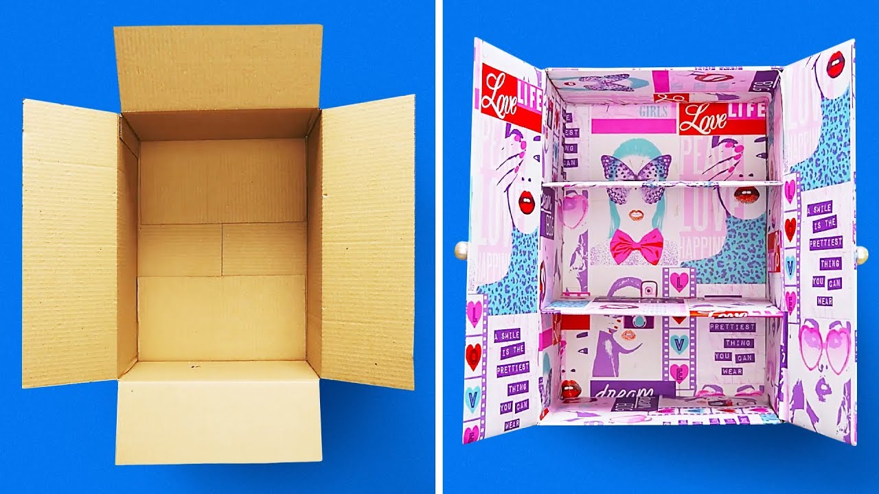 How to Decorate a Cardboard Box